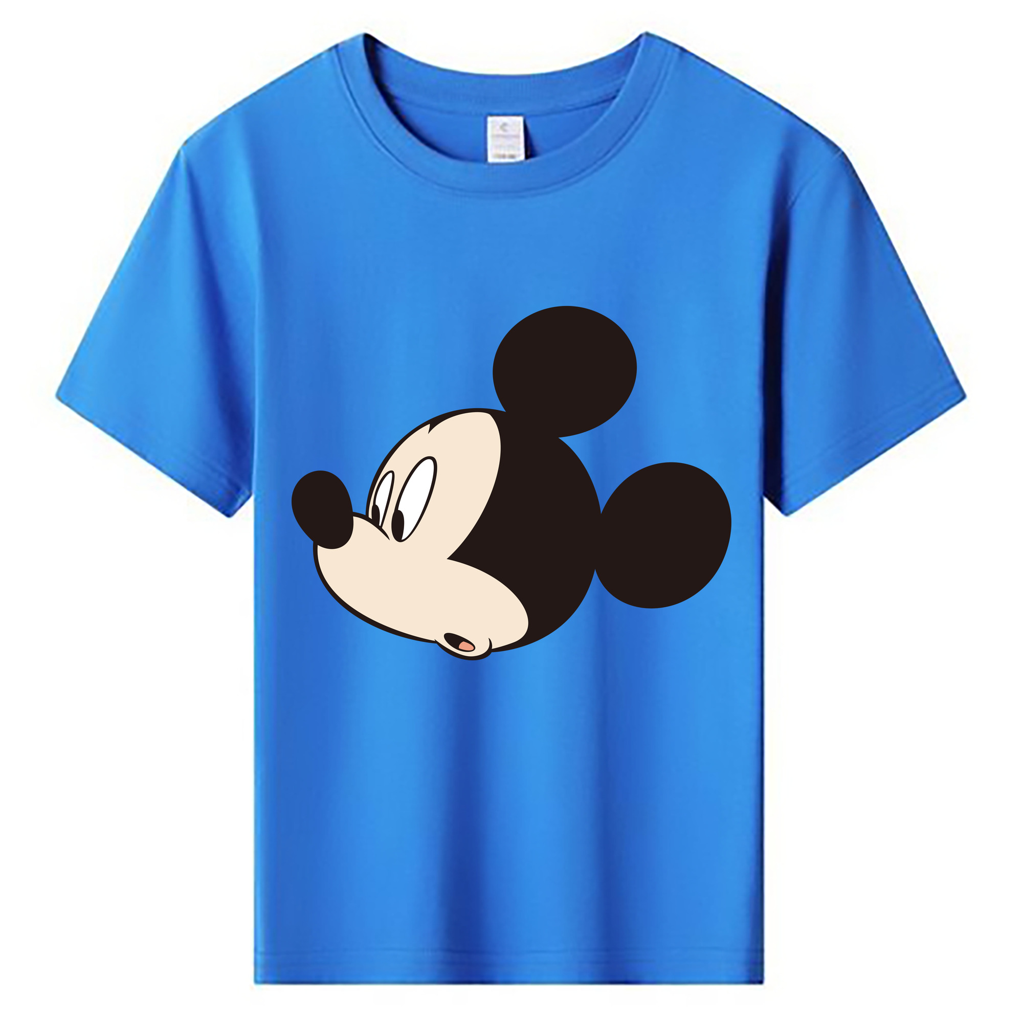 ミッキーマウス Mickey Mouse 綿100％キッズTシャツ（フロントプリント）